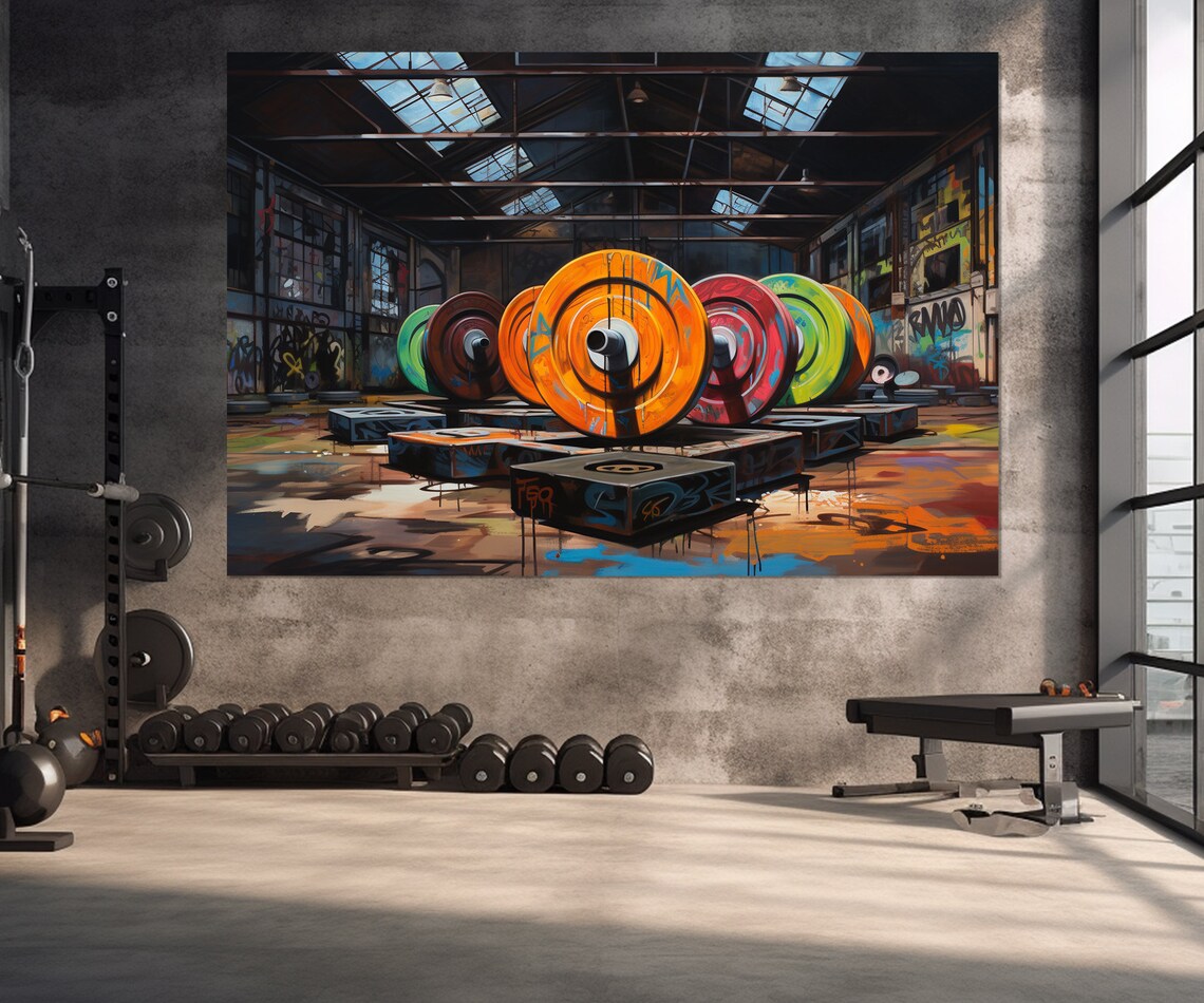 Bodybuilding Art Print, Gym Workout Wall Decor