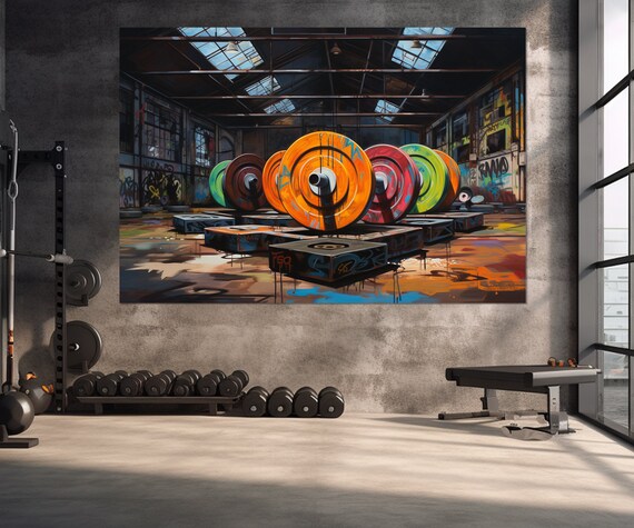 Bodybuilding Art Print, Gym Workout Wall Decor