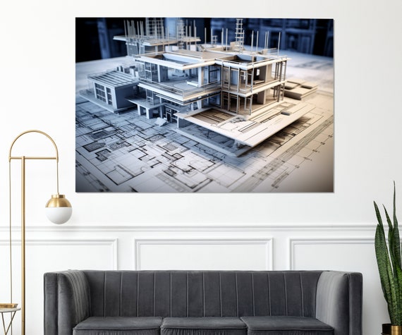 Architect Gift Modern Art Print