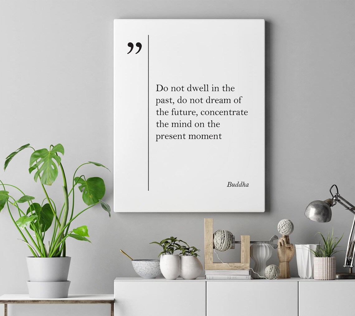 Buddha Quote Art Print, Inspirational Buddhism