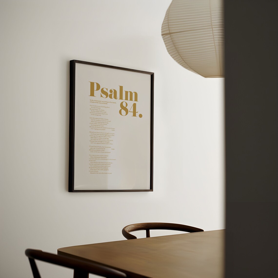 Gold Psalm 84 Scripture Art Print, Modern Christian - Image 5