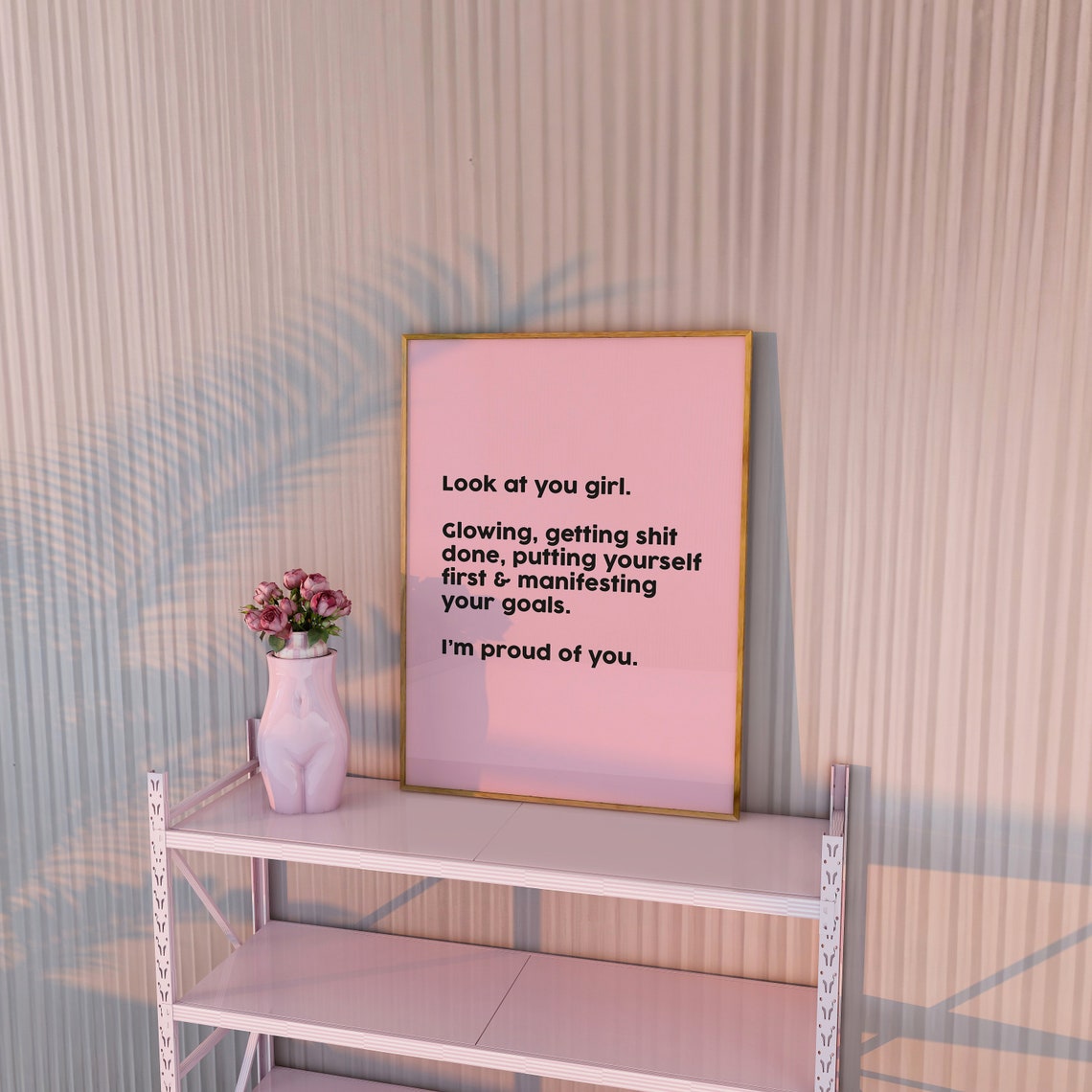 That Girl Poster Trendy Pink That Girl Wall Art Pink It Girl Print Girly Room Decor Pink That Girl Print Girly Inspirational Bedroom Print - Image 2