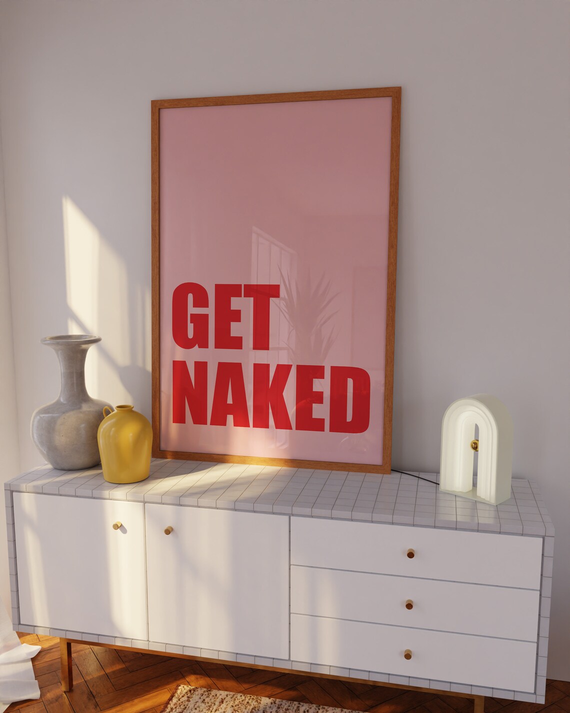 Get Naked Bathroom Wall Art Print, Trendy Decor - Image 5