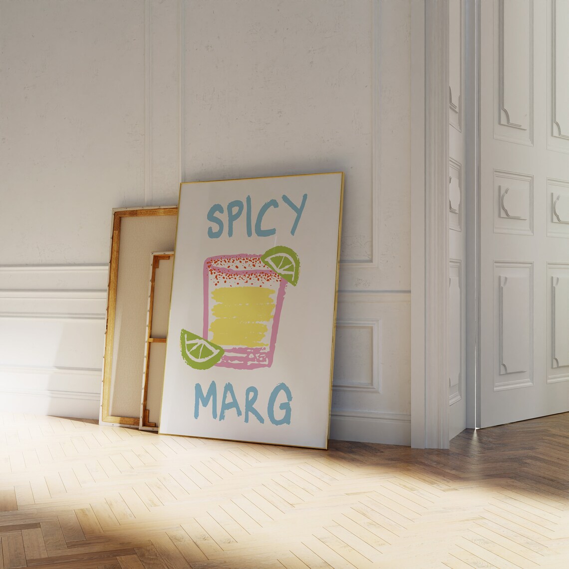 Spicy Marg Kitchen Cocktail Poster, Margarita Print - Image 3
