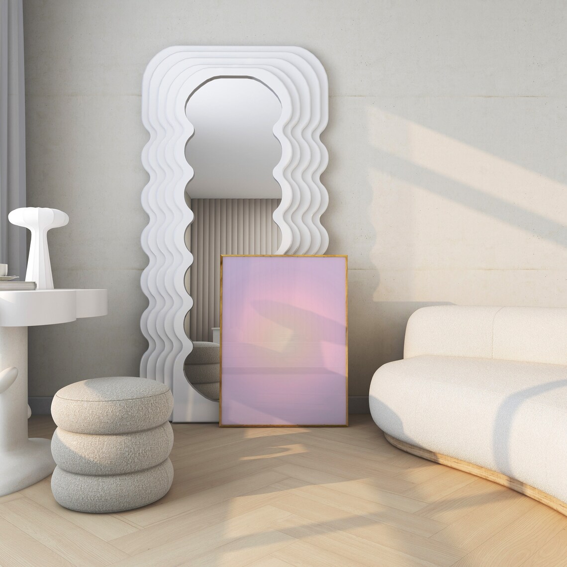 Purple Aura Gradient Dreamy Pink Spiritual Abstract Trendy Room Poster - Image 2
