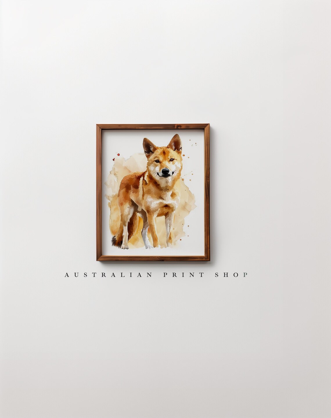 Australian Dingo Watercolour Artwork, Farmhouse Animal Art - Image 7
