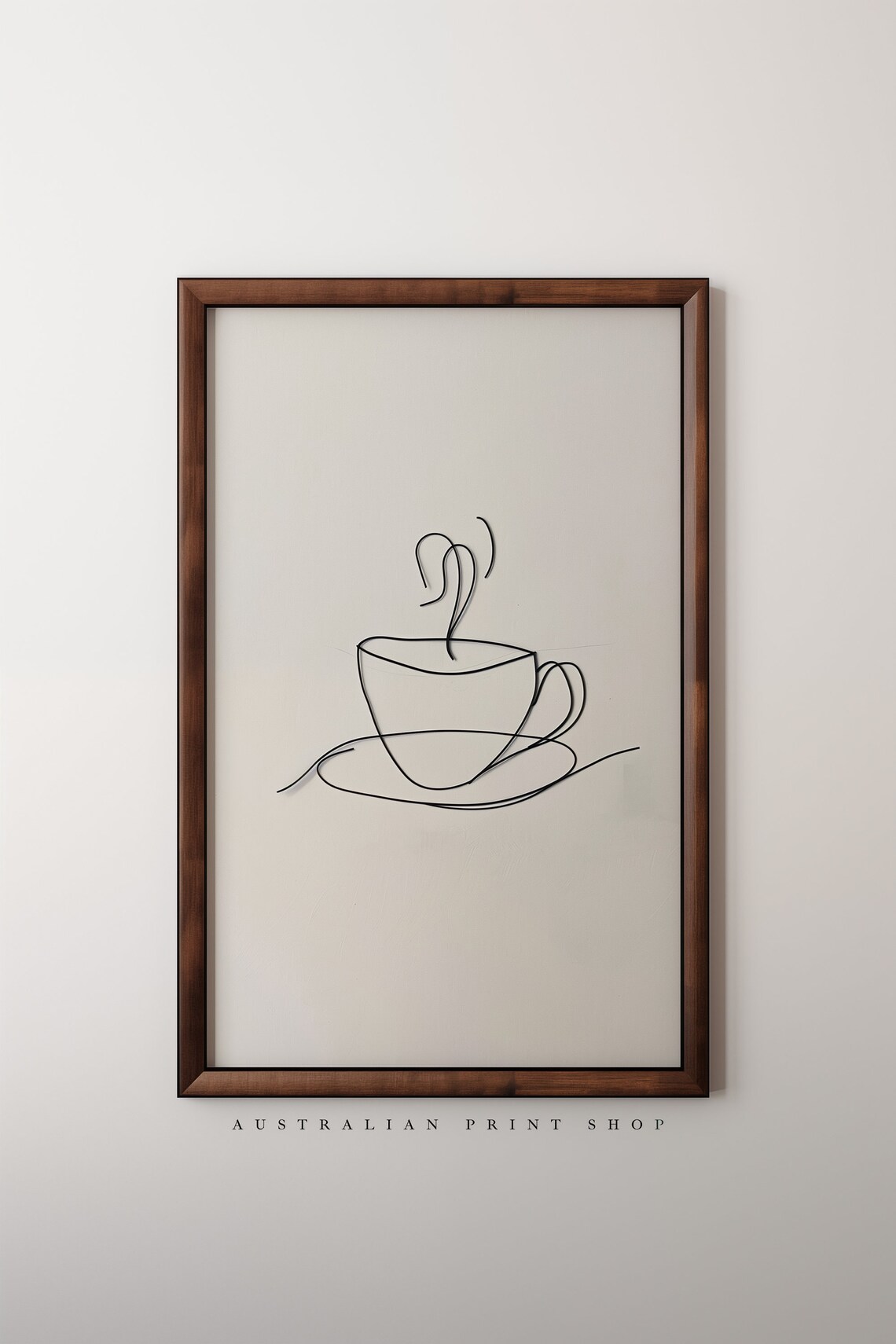 Minimalist Coffee And Tea Kitchen Art Inspirational Wall Line Art Print Minimalist Artwork Fine Line Print - Image 5