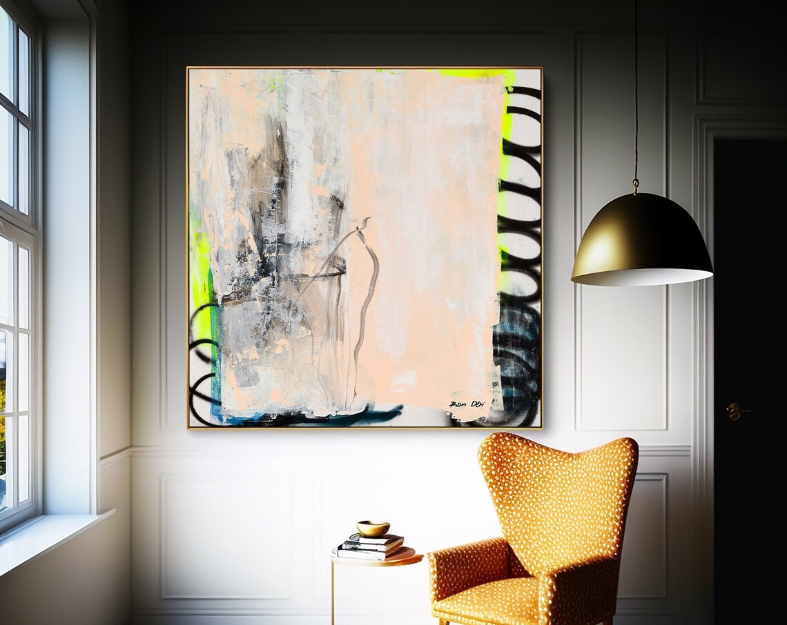Broken Marble Minimalist Abstract Painting Print - Image 5