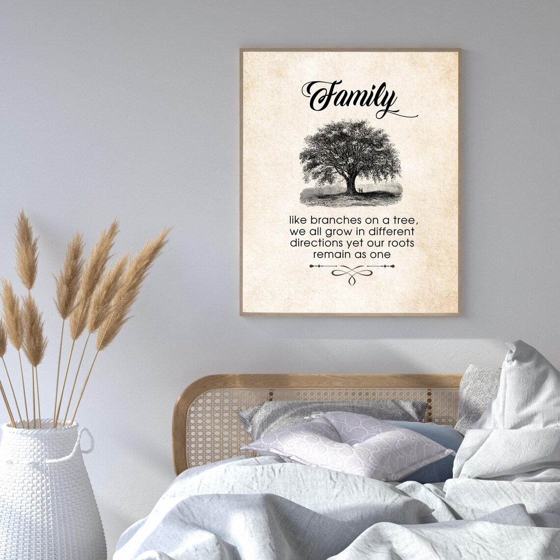 Like Branches on a Tree Family Quote Art Print - Image 8