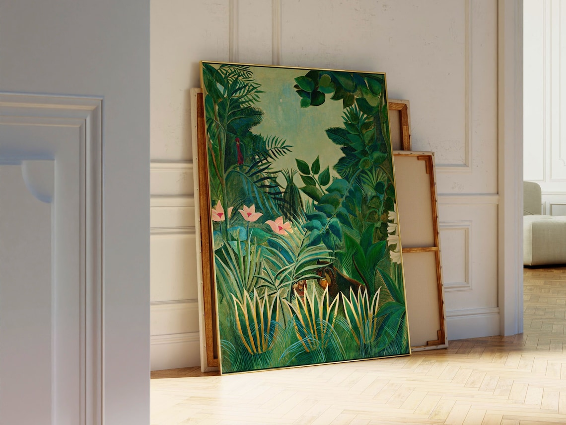 Henri Rousseau Botanical Print, Equatorial Jungle Poster - Image 3