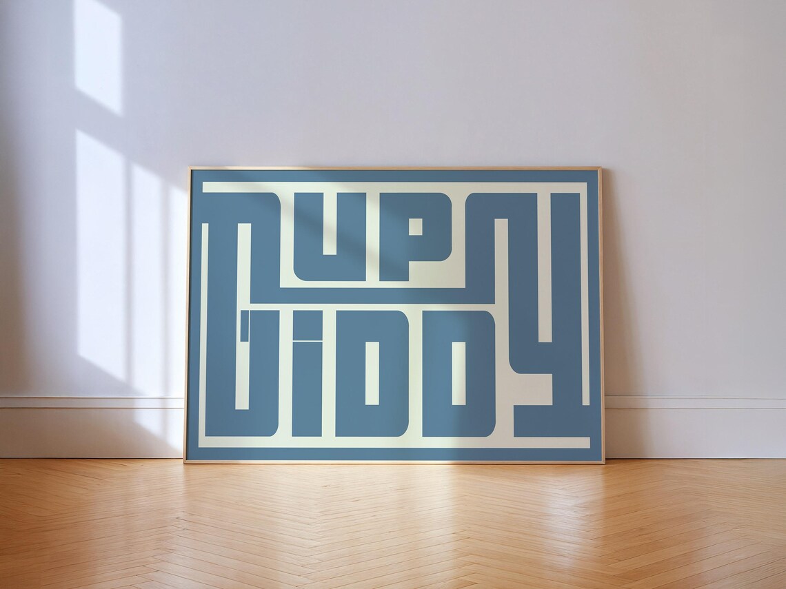 Giddy Up Typography, Western Art Print