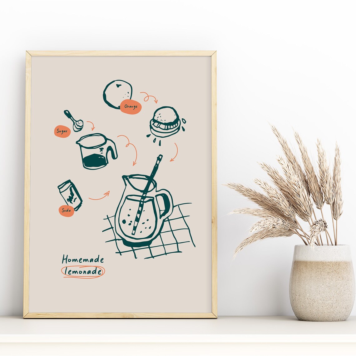 Lemonade Drink Vintage Kitchen Art Print - Image 2