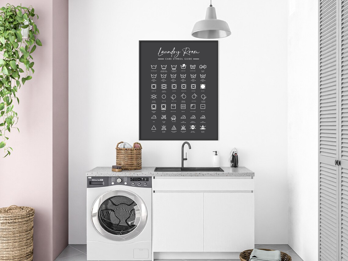 Laundry Care Wall Art, Minimalist Kitchen Art Print - Image 2