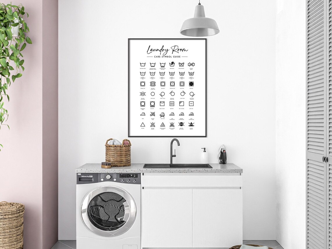 Laundry Care Wall Art, Minimalist Kitchen Art Print - Image 4