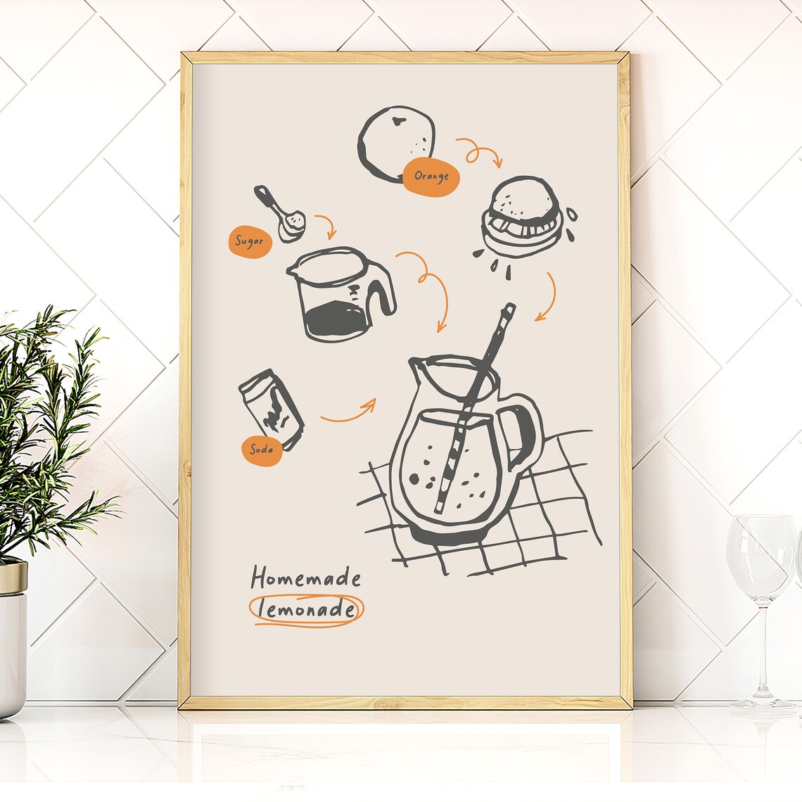 Lemonade Drink Vintage Kitchen Art Print - Image 4