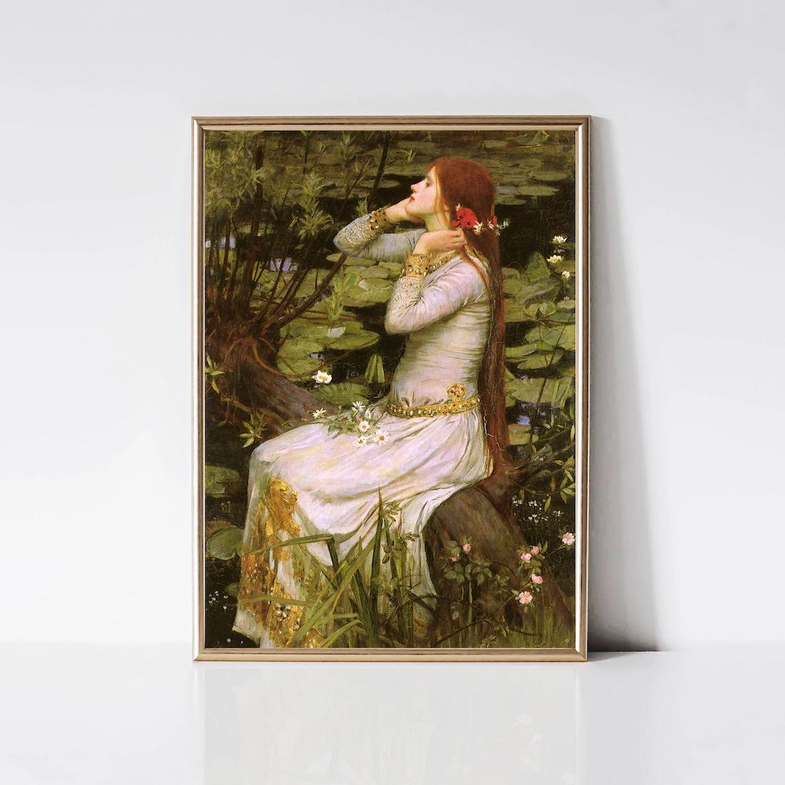 Ophelia by John William Waterhouse Art Print - Image 3