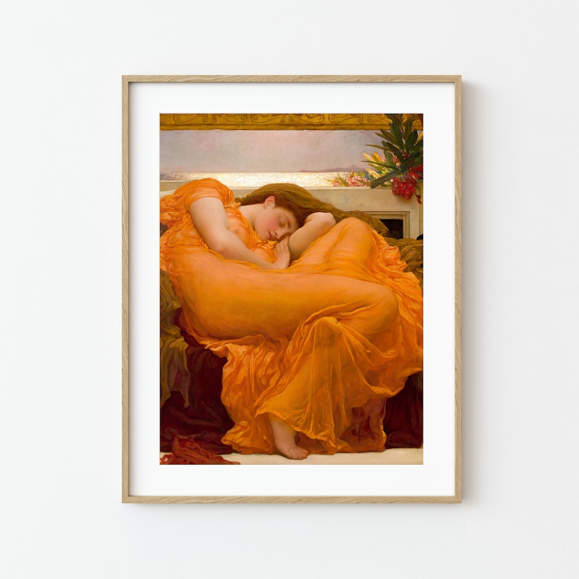 Flaming June By Frederic Leighton Poster Print - Image 2
