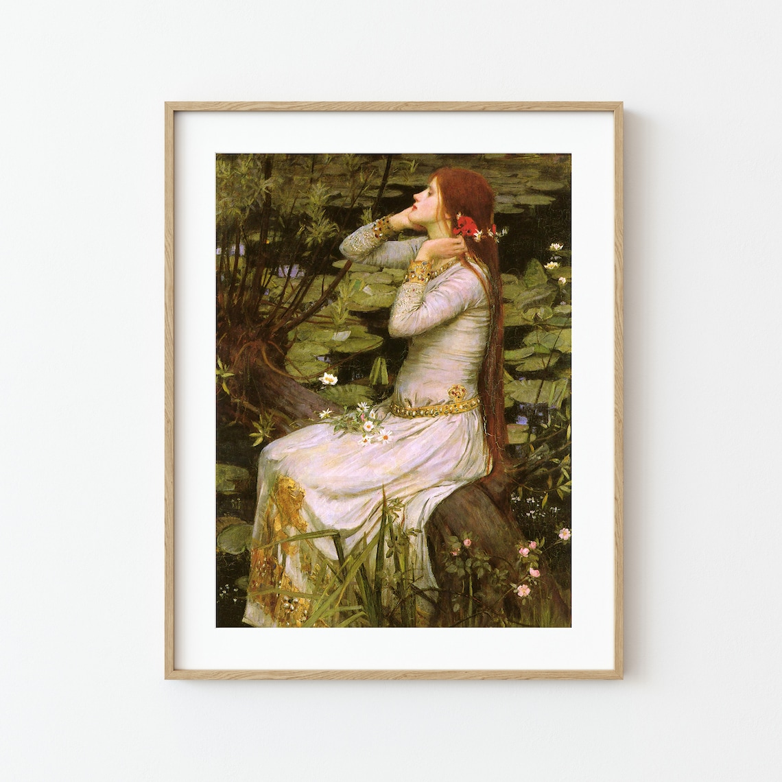 Ophelia by John William Waterhouse Art Print