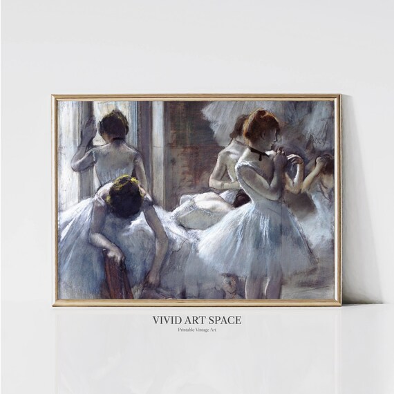 Edgar Degas Dancers At Rest Impressionist Ballerina Portrait Painting Dancer Art Print Printable Wall Art