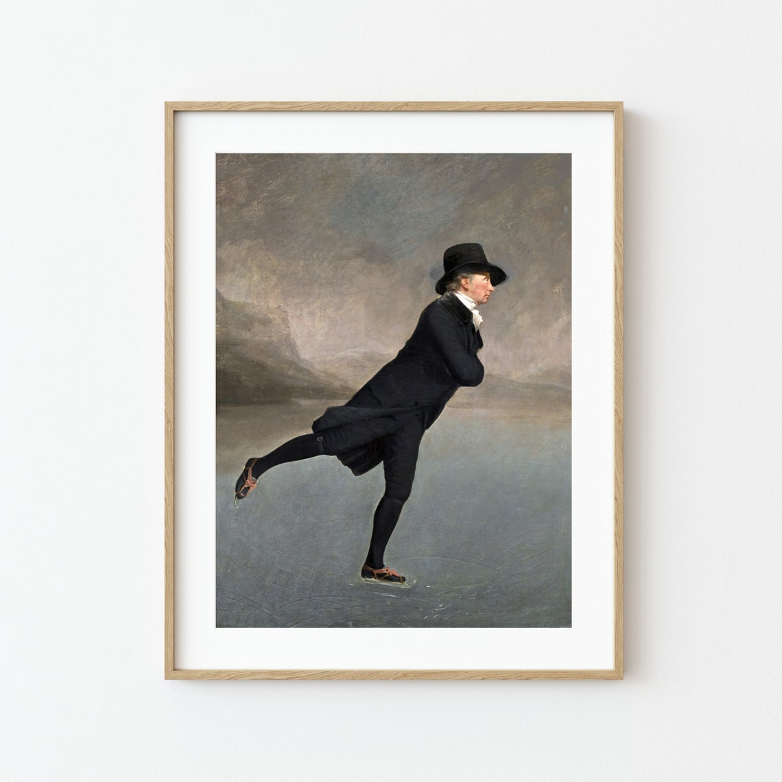 Henry Raeburn The Skating Minister Scottish Winter Art Print - Image 2