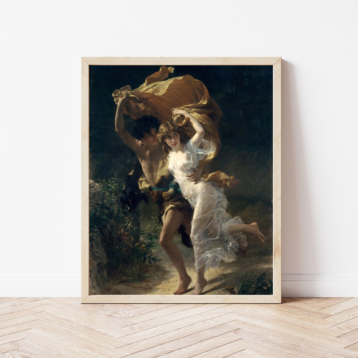 The Storm by Pierre-Auguste Cot, Vintage Art Print - Image 3