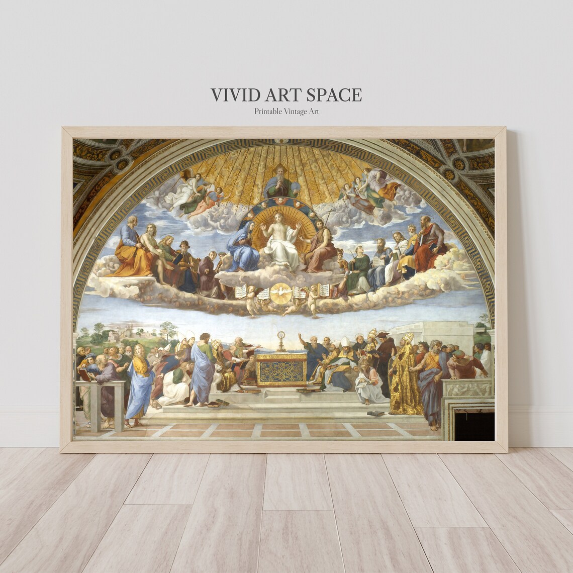 Raphael: Disputation Of The Holy Sacrament Art Print - Image 2
