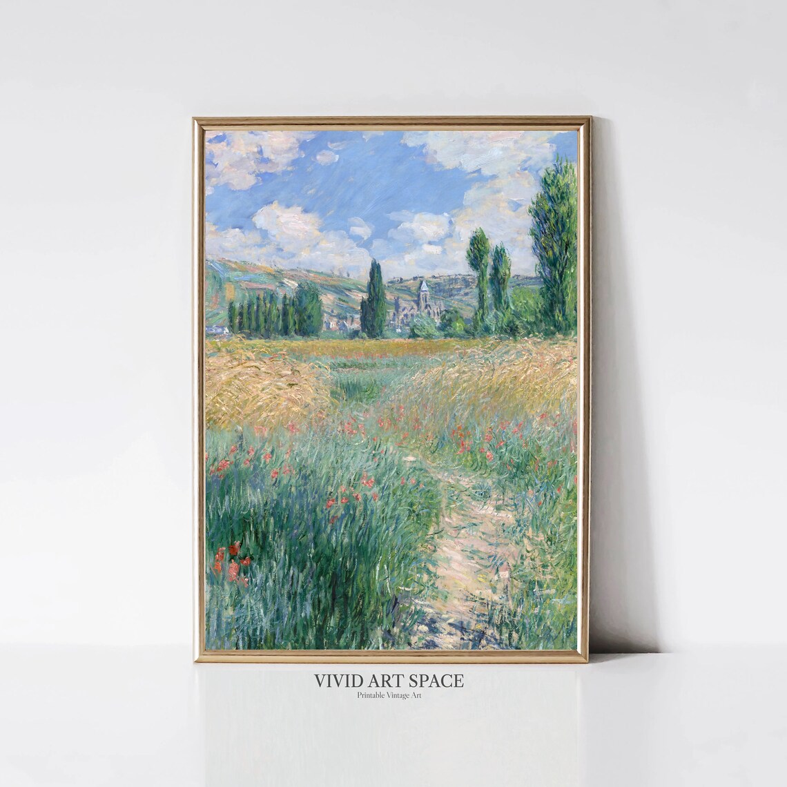 Claude Monet Path On The Island Impressionist Landscape Print