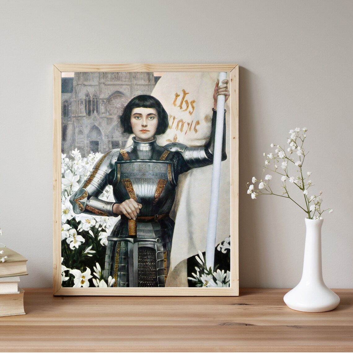 Joan Of Arc By Albert Lynch, Art Nouveau Poster Print - Image 2