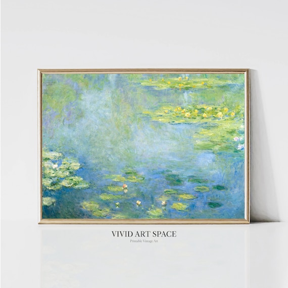 Claude Monet Water Lilies Impressionist Garden Print