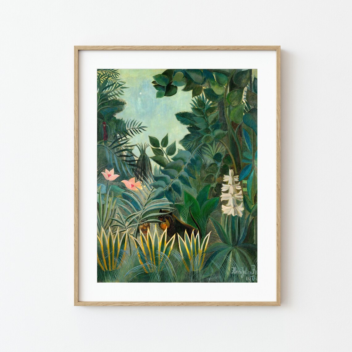 Henri Rousseau Equatorial Jungle Vintage Travel Poster - Image 2