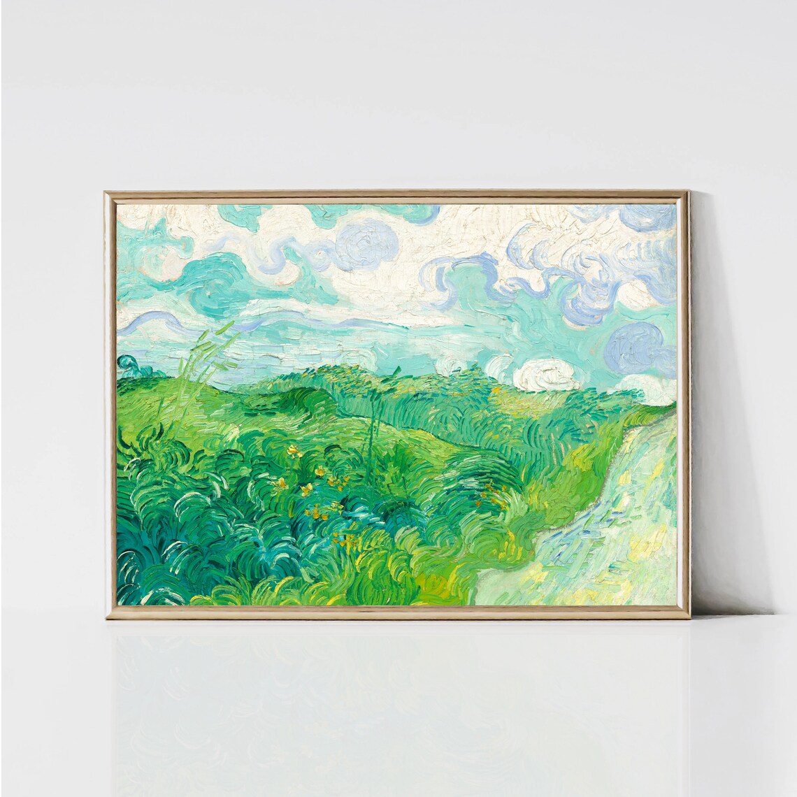 Vincent Van Gogh Green Wheat Field Art Print