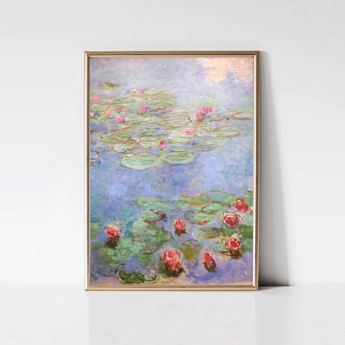 Monet Water Lilies Impressionist Garden Print