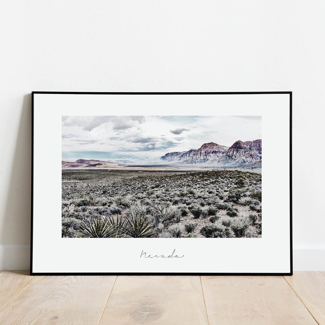 Nevada Desert Print Nevada Landscape Wall Decor Red Rocks Wall Art Minimalist Nevada Gifts - Image 2
