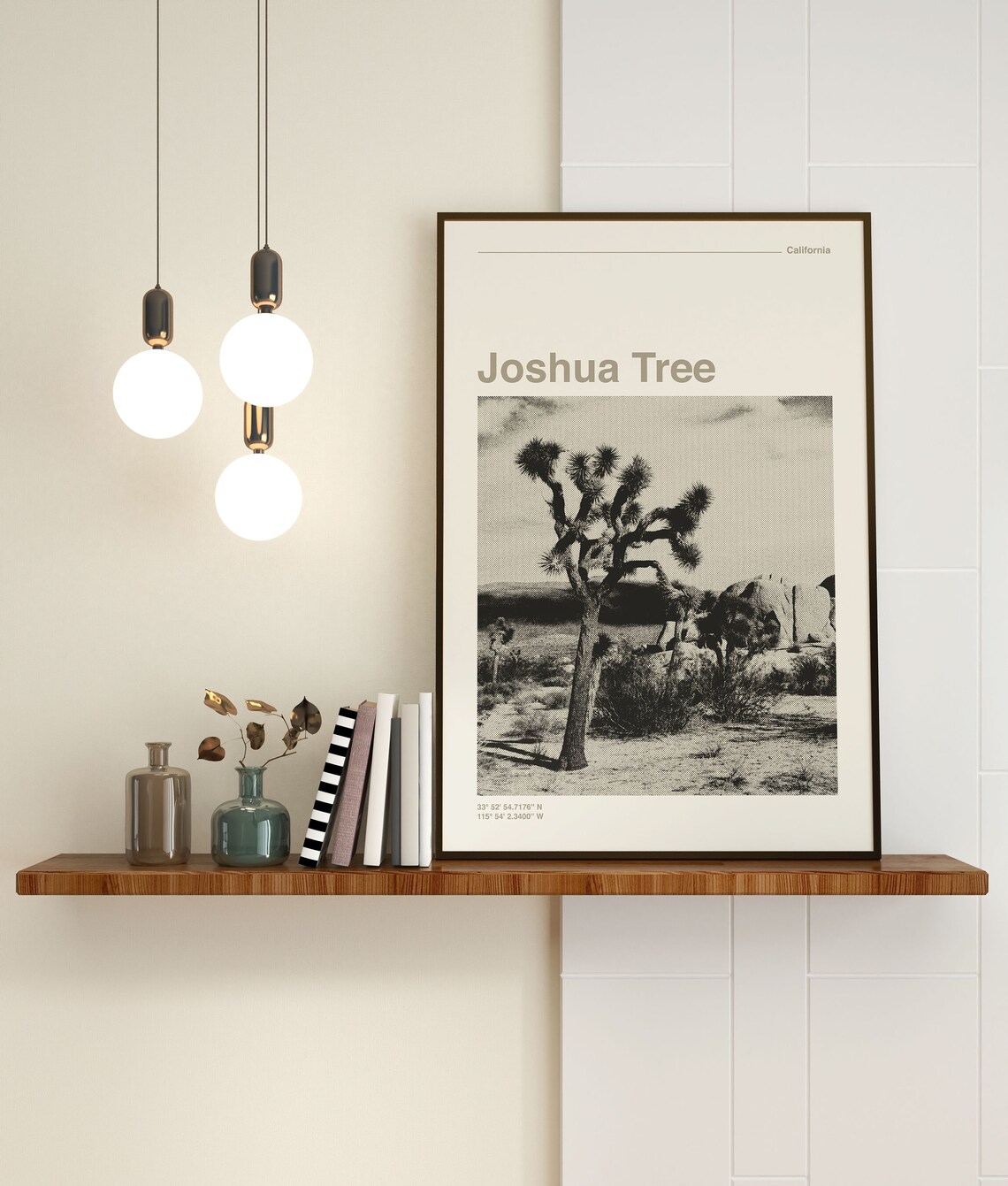 Joshua Tree National Park Minimalist Retro Travel Poster - Image 3