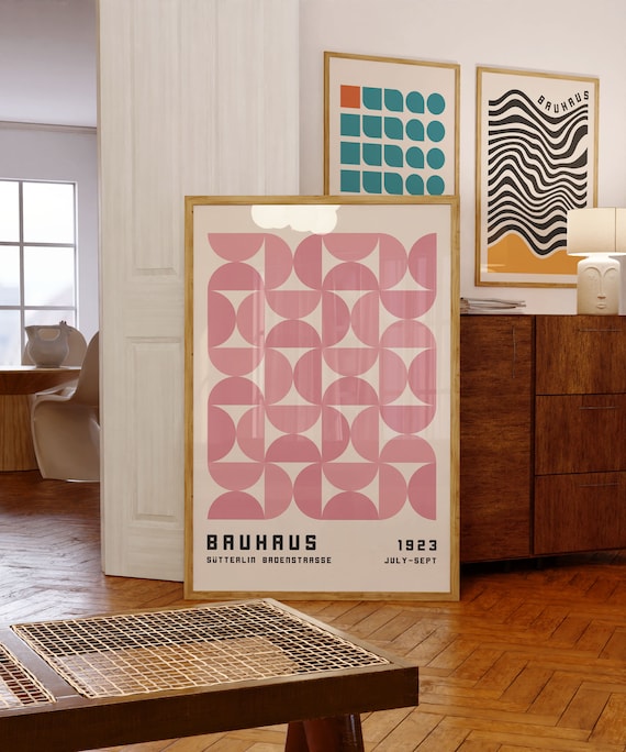 Bauhaus Exhibition Poster 1923, Mid Century Modern Art Print