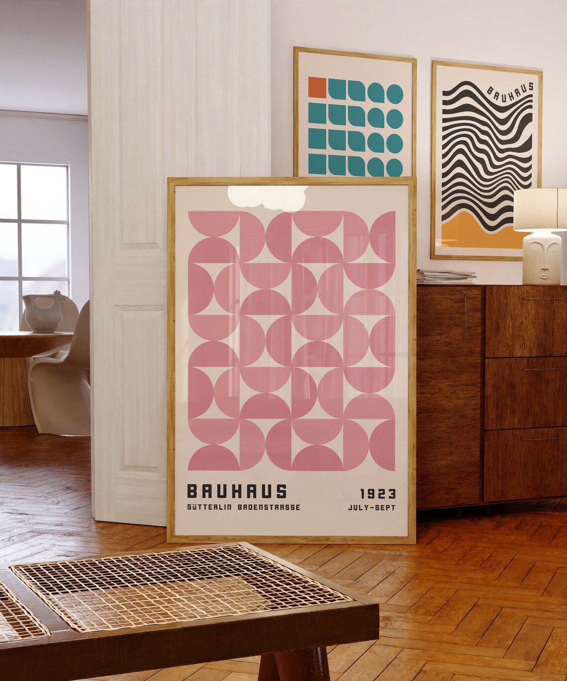 Bauhaus Exhibition Poster 1923, Mid Century Modern Art Print