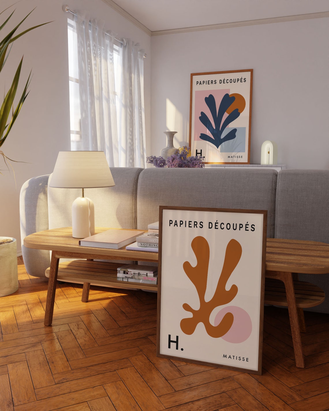 Matisse Papiers Decoupes Terracotta Coral Cut Out Style Poster - Image 3