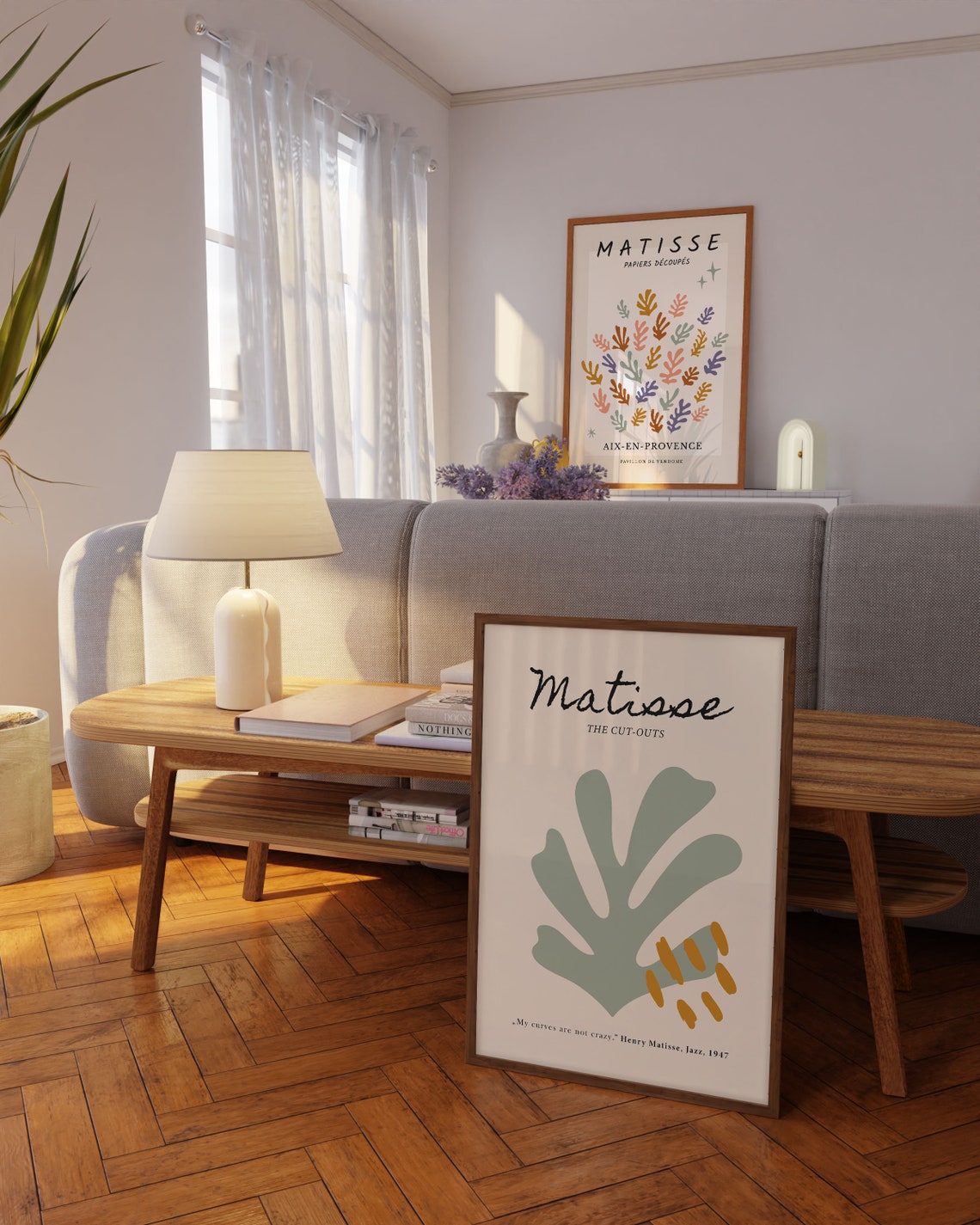 Henri Matisse The Cut-Outs Sage Green Leaf Exhibition Style Poster - Image 3