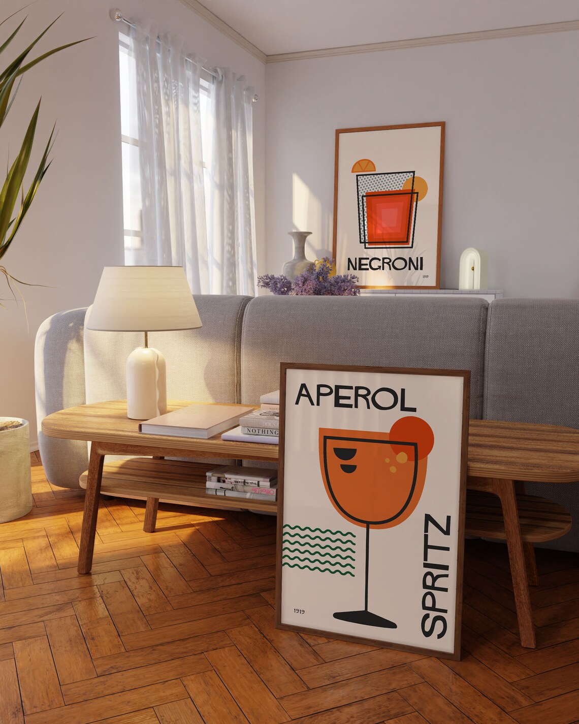 Aperol Spritz Retro Cocktail Poster, Kitchen Bar Decor - Image 2