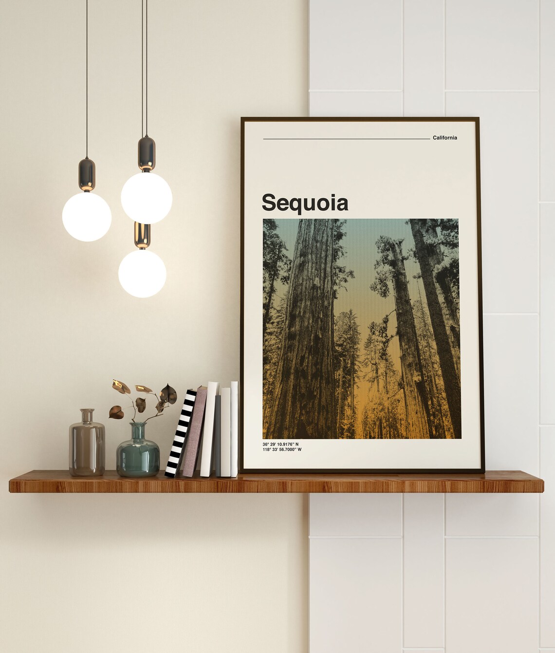 Sequoia National Park Retro Travel Poster, Mid-Century - Image 2