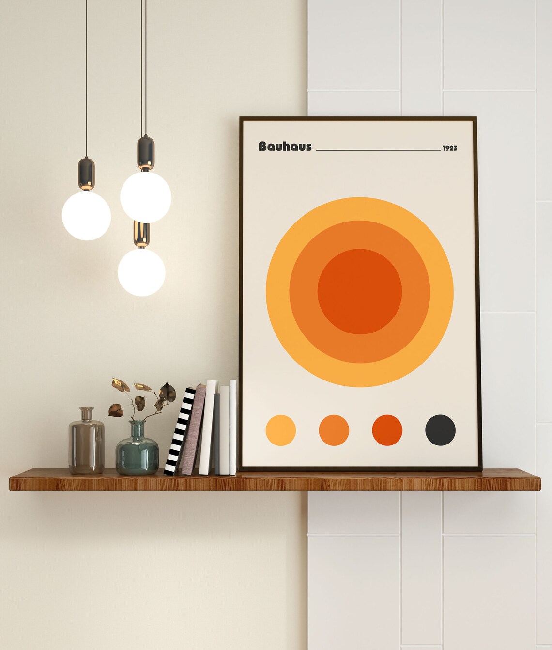 Bauhaus Exhibition Print, Retro Mid-Century Abstract - Image 3