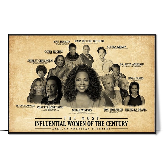 Most Influential Women of the Century African American Poster