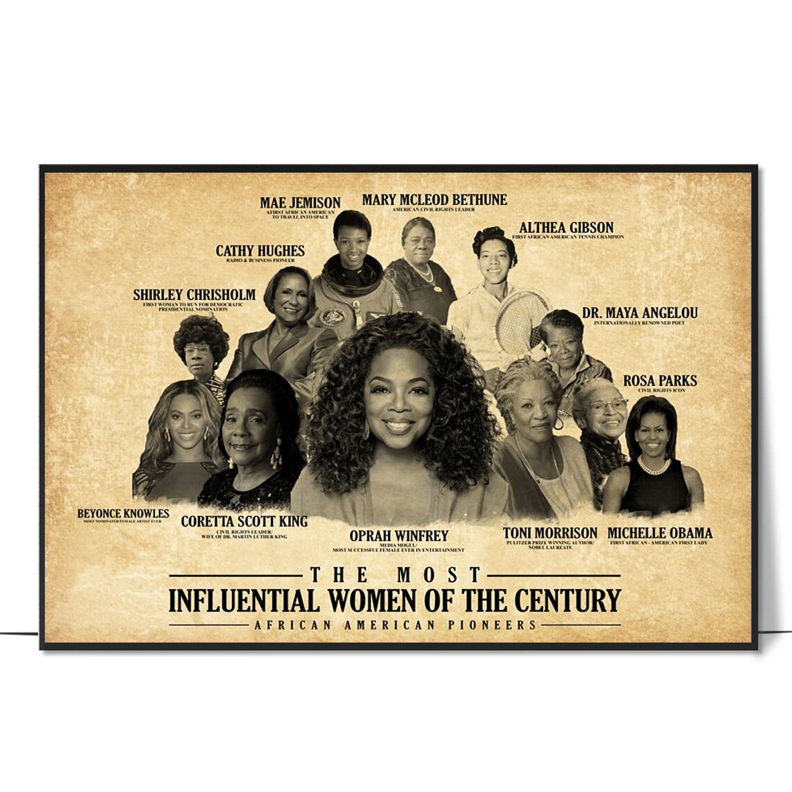 Most Influential Women of the Century African American Poster