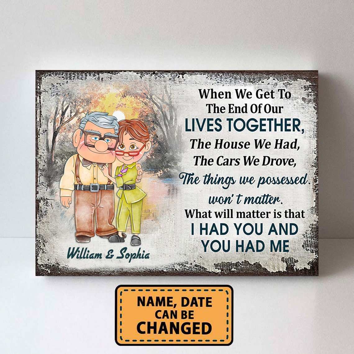 Personalized When We Get To The End Of Our Lives Together Customized Family Old Couple Couple Gift - Image 3