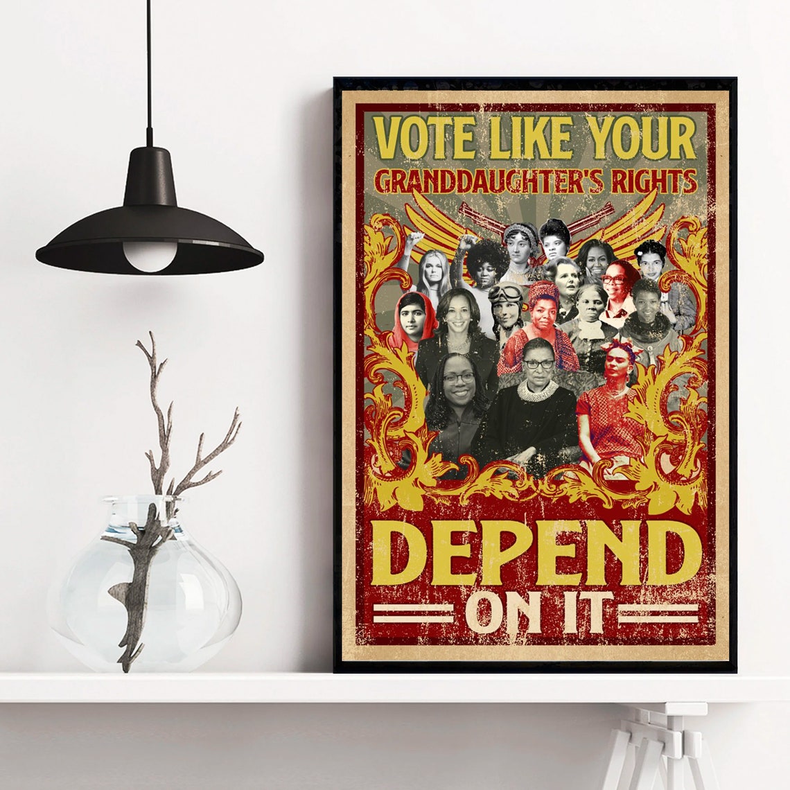 Vote Like Your Granddaughter's Rights Depend On It Activist Poster - Image 3