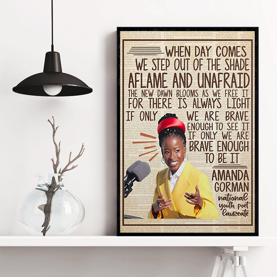 Amanda Gorman The Hill We Climb National Youth Poet Laureate Poster - Image 3