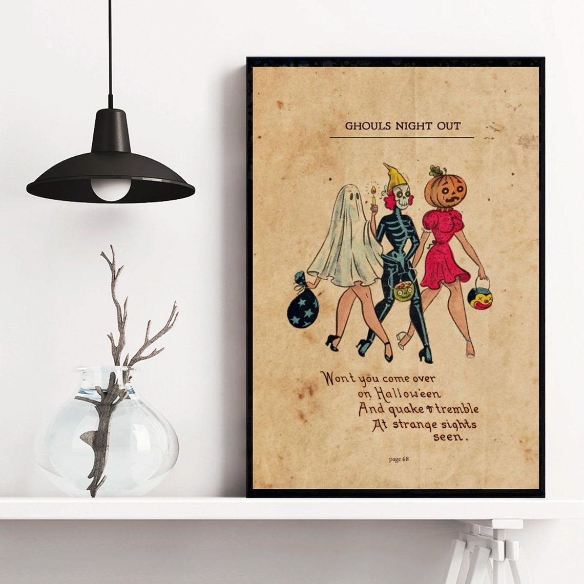 Ghouls Night Out Halloween Decor Poster - Image 3