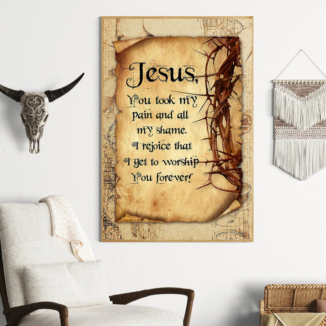 Hippie I Hope Somedayyoull Join Us And The World Will Be As One Poster Hippie Girl Flower Vintage Poster Children Hippie Gift - Image 3