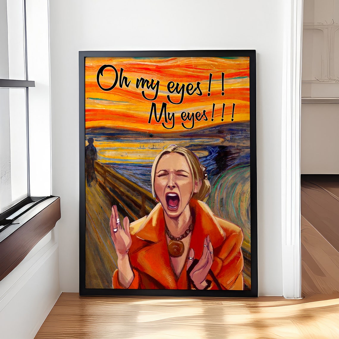 Friends Phoebe Buffay Oh My Eyes Edvard Munch Scream Parody Poster - Image 4