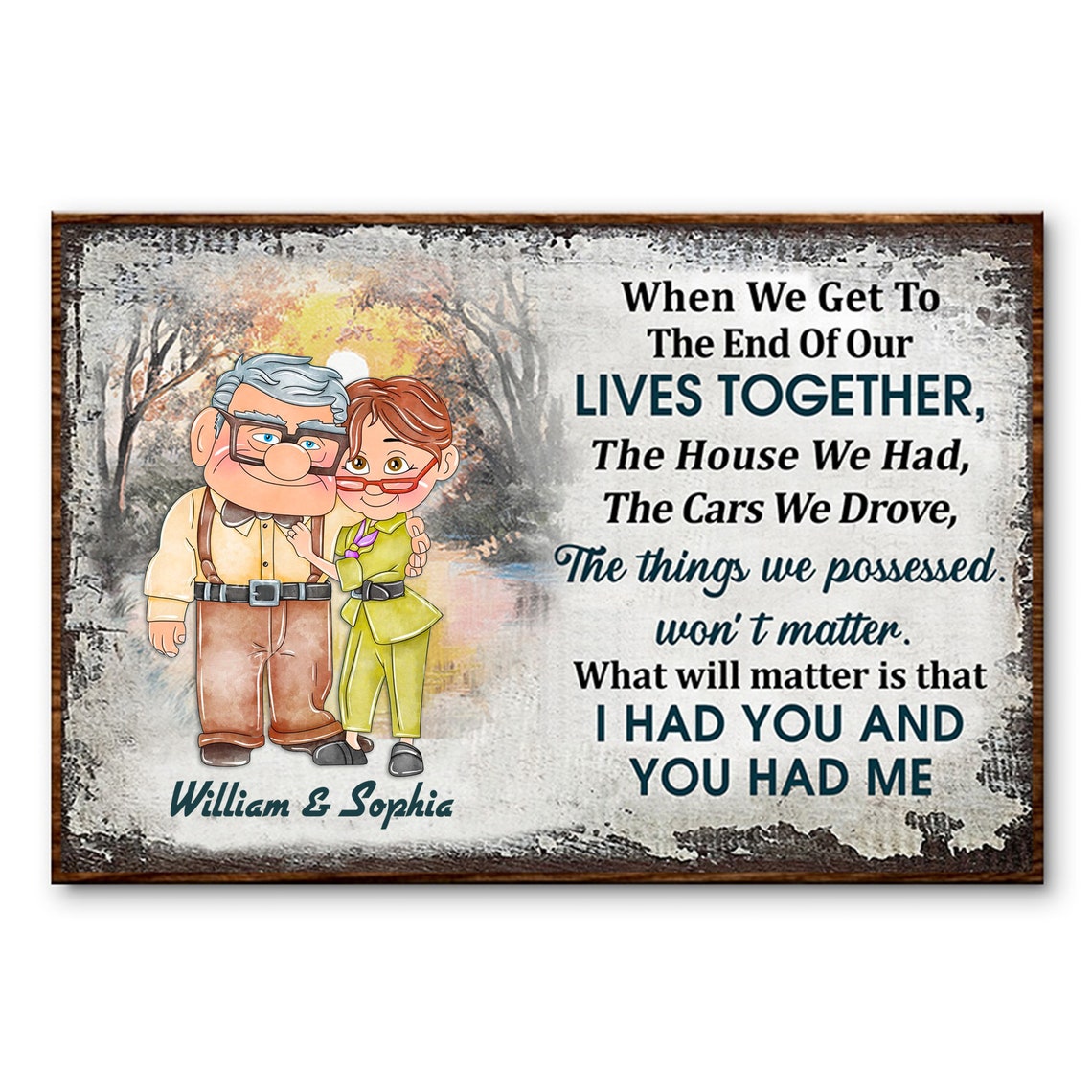 Personalized When We Get To The End Of Our Lives Together Customized Family Old Couple Couple Gift - Image 4